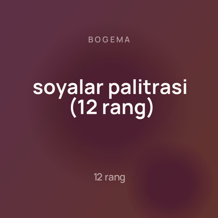 Bogema soyalar palitrasi (12 rang)