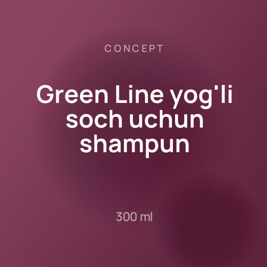Concept Green Line yog'li soch uchun shampun 300 ml