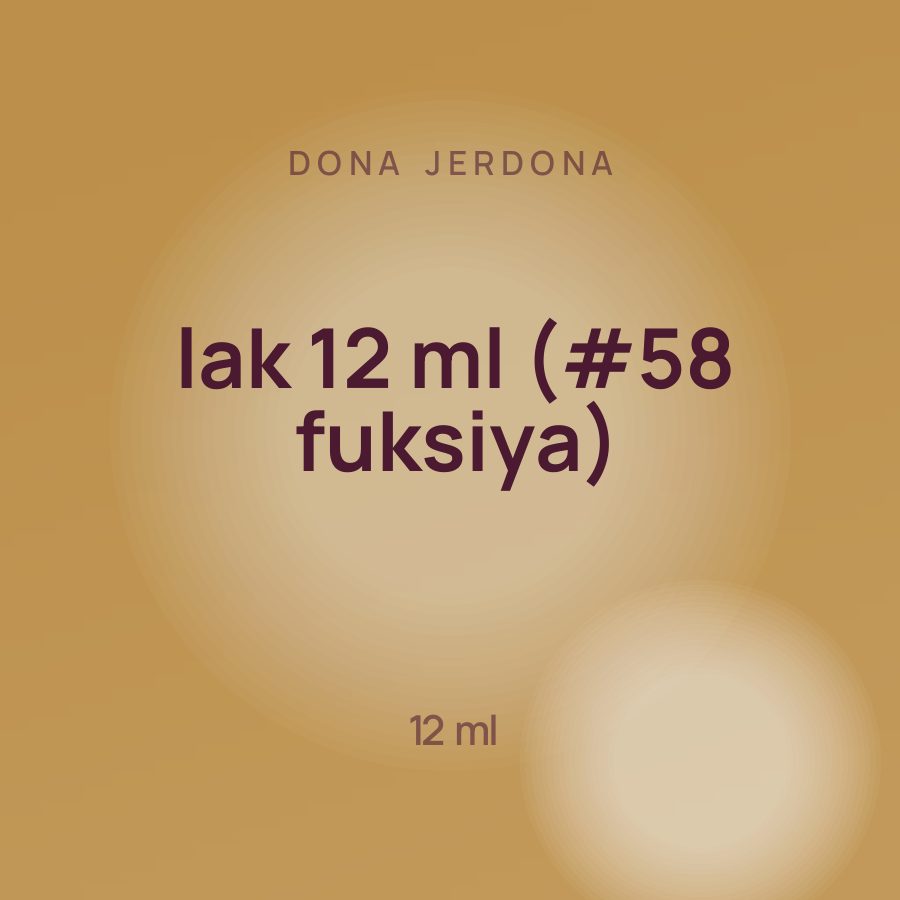 Dona Jerdona lak 12 ml (#58 fuksiya) — Фото 3