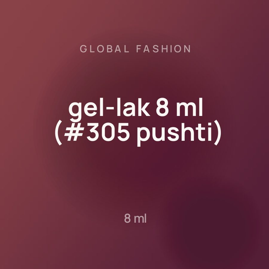 Global Fashion gel-lak 8 ml (#305 pushti)