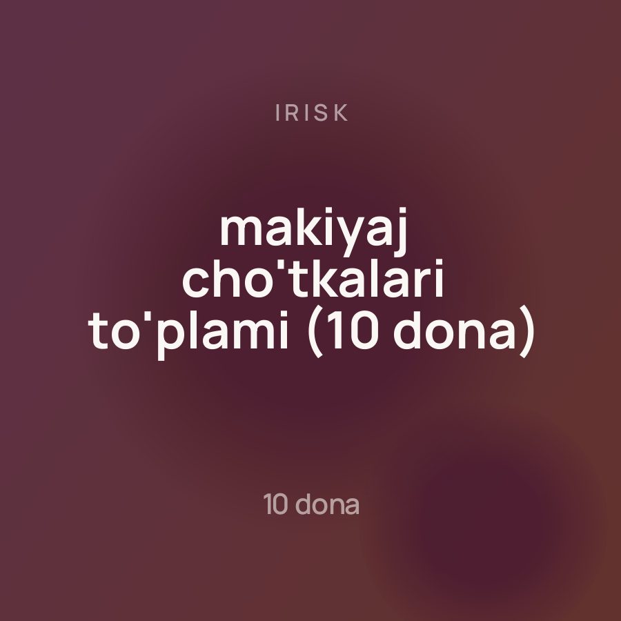 Irisk makiyaj cho'tkalari to'plami (10 dona)