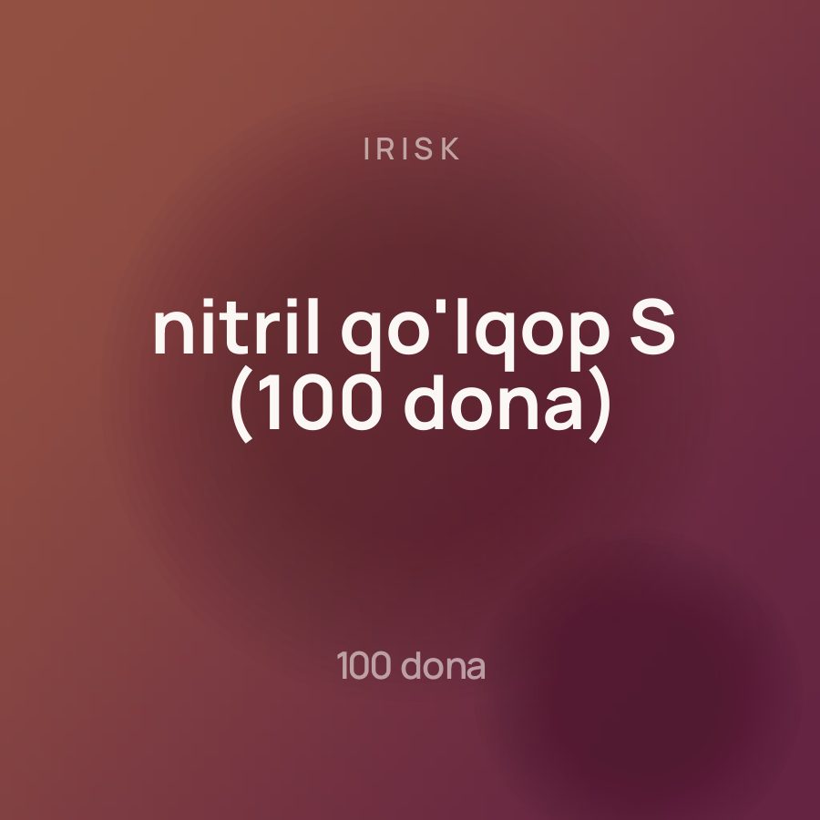Irisk nitril qo'lqop S (100 dona)