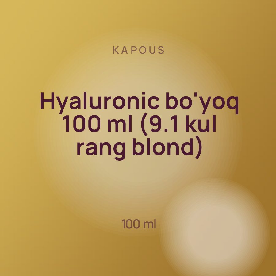 Kapous Hyaluronic bo'yoq 100 ml (9.1 kul rang blond)