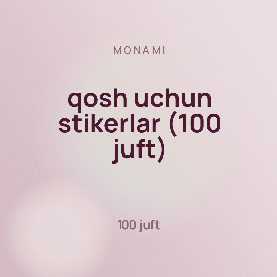 Monami qosh uchun stikerlar (100 juft) — Фото 2