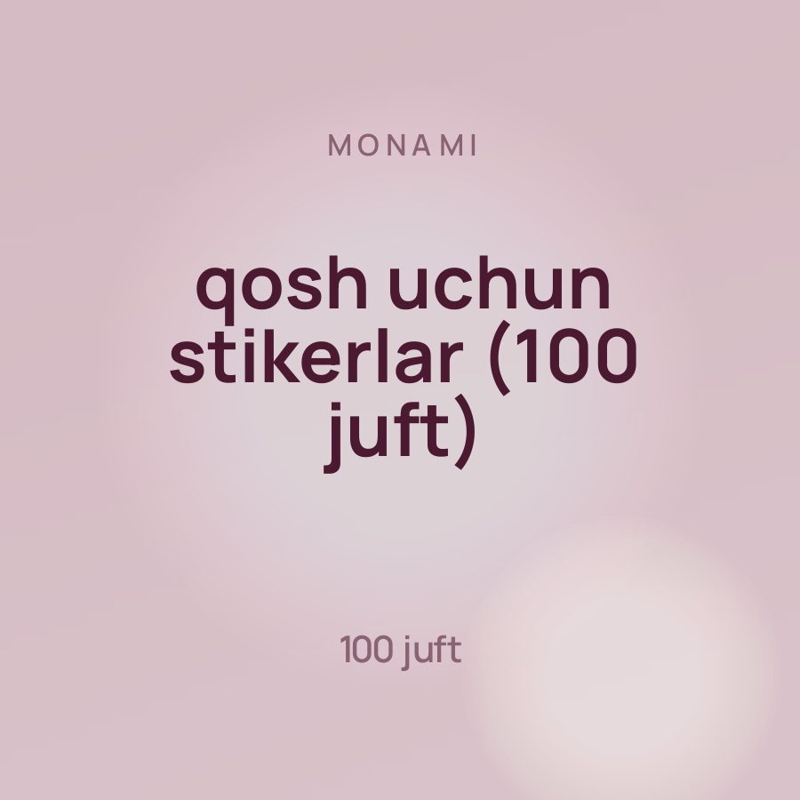 Monami qosh uchun stikerlar (100 juft) — Фото 3