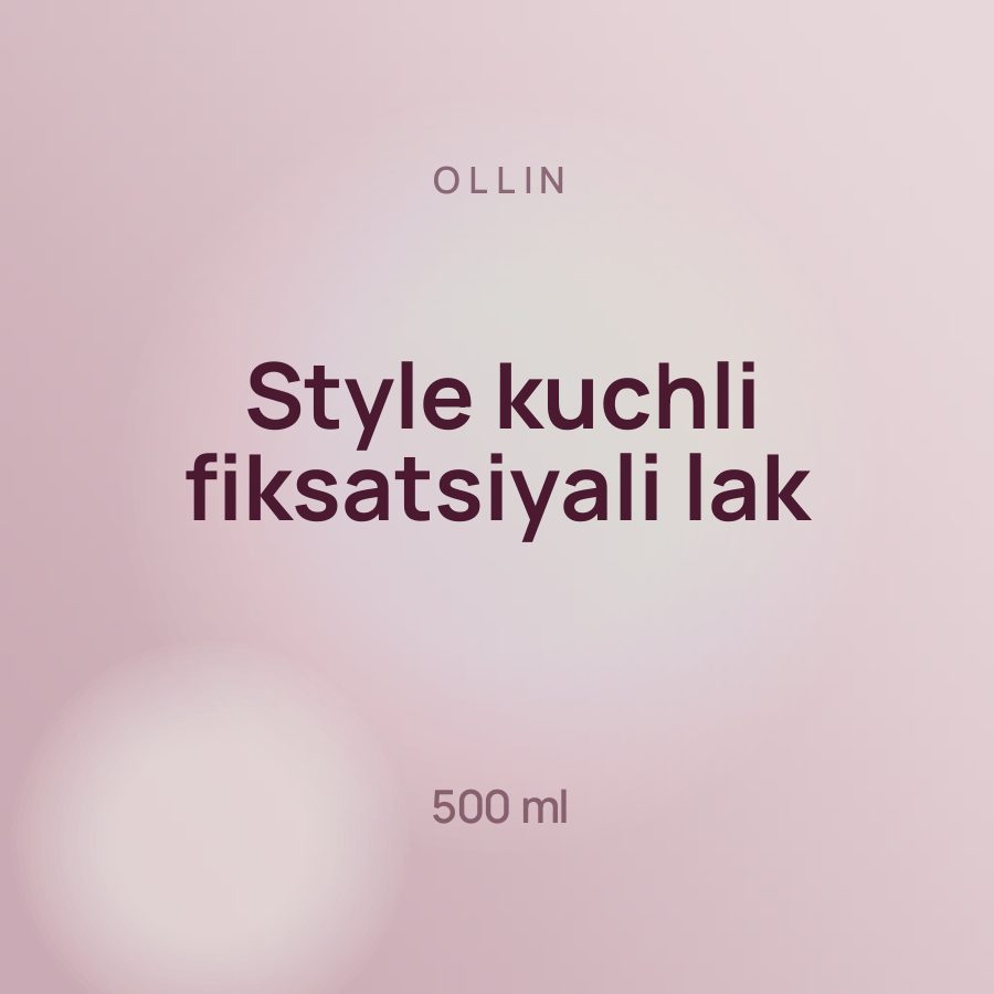 Ollin Style kuchli fiksatsiyali lak 500 ml — Фото 2